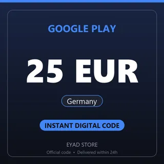 Google Play 25 EUR Gift Card - Germany