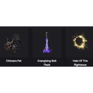 [All Serves / Platforms] Chimera Pet + Halo Of The Righteous + Energising Bolt Flask - Twitch Drops