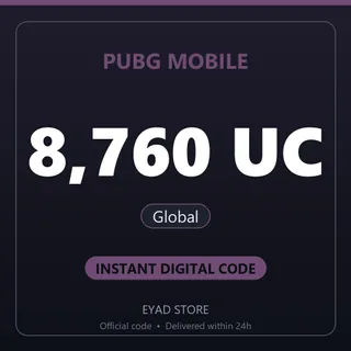 PUBG Mobile Top-Up - 8,760 UC - Global