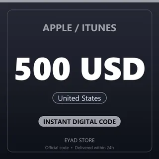 Apple / iTunes 500 USD Gift Card - United States