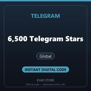 Telegram Top-Up - 6,500 Telegram Stars - Global