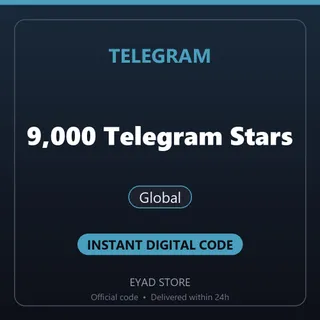 Telegram Top-Up - 9,000 Telegram Stars - Global