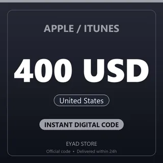 Apple / iTunes 400 USD Gift Card - United States