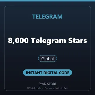 Telegram Top-Up - 8,000 Telegram Stars - Global