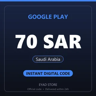 Google Play 70 SAR Gift Card - Saudi Arabia