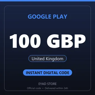 Google Play 100 GBP Gift Card - United Kingdom