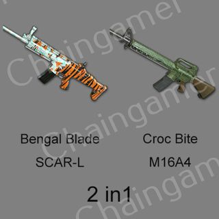 Pubg Scar L M16a4 Skin Playerunknown S Battlegrounds ゲーム内アイテム Gameflip