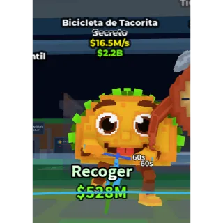 🔥Lowest Price 🔥 Tacorita Bicicleta $16.5M/s