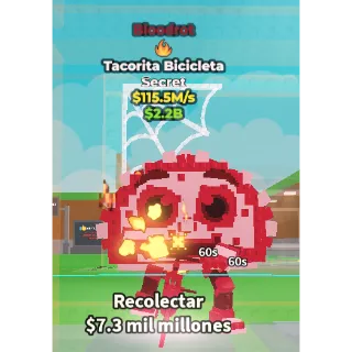 🔥Lowest Price 🔥 Tacorita Bicicleta Bloodrot $115.5M/s