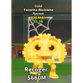 🔥Lowest Price 🔥 Tacorita Bicicleta Gold $20.6M/s
