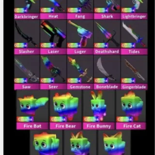 Mm2 | Chroma Weapon Set