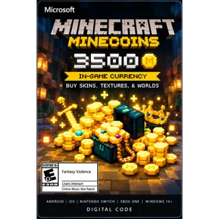 Minecraft 3500 Minecoins - Xbox / Bedrock - Digital Code