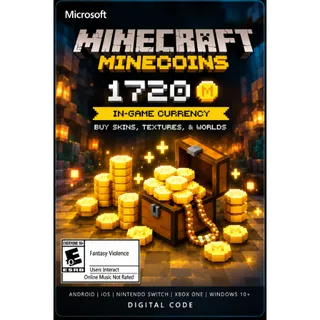 Minecraft 1,720 Minecoins - Xbox / Bedrock - Digital Code