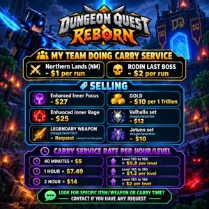 Dungeon Quest Reborn | SERVICES