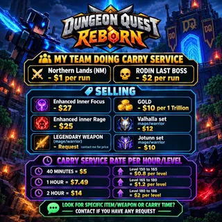 Dungeon Quest Reborn | SERVICES