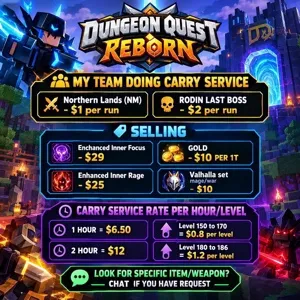 Dungeon Quest Reborn | SERVICES