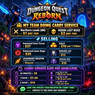 Dungeon Quest Reborn | SERVICES