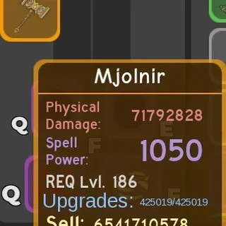 Dungeon Quest Reborn — Mjolnir