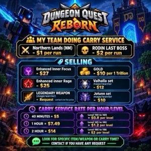 Dungeon Quest Reborn | Custom Carry Per Level