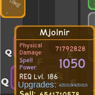 Dungeon Quest Reborn — Mjolnir