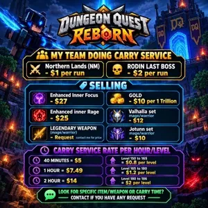 Dungeon Quest Reborn | SERVICES