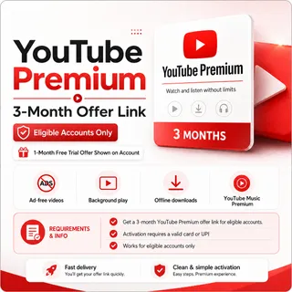 Youtube Individual 3 Month Subscription