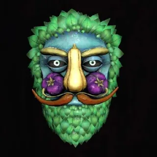 glowing veggie man mask