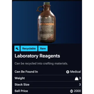 Laboratory Reagents x3