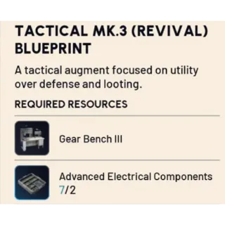 Tactical Mk.3 (Revival) Blueprint