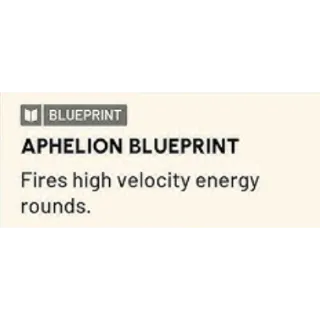 aphelion blueprint