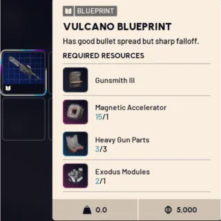 vulcano blueprint