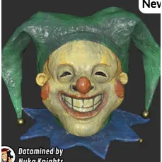 glowing buffoon mask