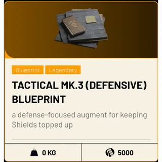 Tactical Mk. 3 (DEFENSIVE) blueprint
