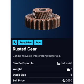 rusted gear x3