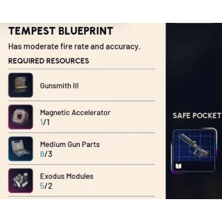 arc raiders tempest blueprint