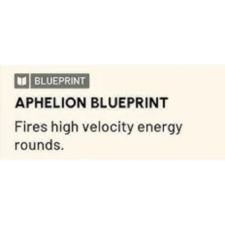 aphelion blueprint
