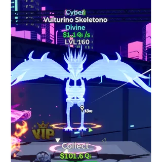 Cyber Vulturino Skeletono 1.1 Qi/s Go Up For Brainrots