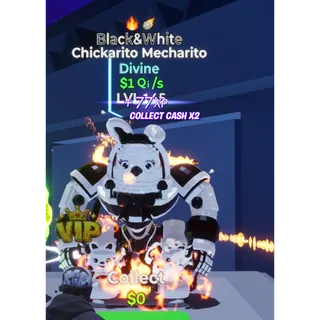Black & White Chickarito Mecharito 2 Trait 1 Qi/s Go Up For Brainrots