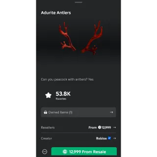 Roblox adurite antlers