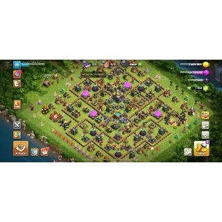 RARE ACC🔥FULL MAX TH 14🔥XP 181🔥8 SKINS HEROES 80-80-57-54-27🔥9 EPIC EQUIPMENT🔥CAN CHANGE NAME 500 GEMS🔥#40