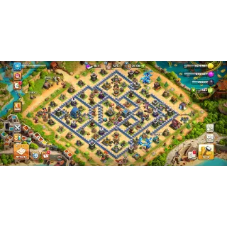 TH12🔥XP91🔥HEROES 30-40-13-21🔥CHANGE NAME ON🔥SUMMER SCENNERY🔥2 EPIC EQUITMENT🔥GEMS 1583🔥#21