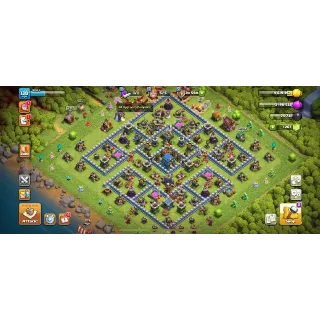 FULL MAX TH 12🔥XP 138🔥HEROES 64-59-40-35🔥5 EPIC EQUIPMENT🔥GEMS 1267🔥CAN CHANGE NAME🔥#39