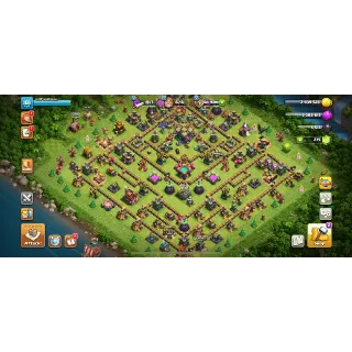 ALMOST MAX TH 14🔥XP 181🔥3 SKINS HEROES 78-82-47-57-30🔥6 EPIC EQUIPMENT🔥#35
