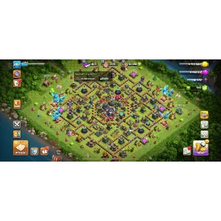 ALMOST MAX TH 15🔥XP 207🔥HEROES 77-80-53-55-30🔥7 MAX EQUIPMENT🔥GEMS 543🔥#10