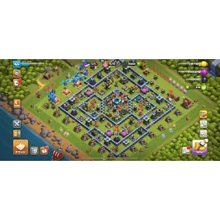 SEMI MAX TH13🔥XP 166🔥6 SKINS HEROES 58-61-44-26-18🔥2 EPIC EQUITMENT🔥#13