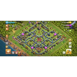TH14 🏰 Xp 200⚡️BUILD 6⚡️4 SKIN HEROES[75-77-41-53-30] Gems 1436⚡️Jungle Scenery⚡️ #2054