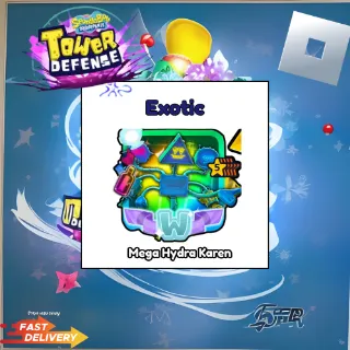 MEGA HYDRA KAREN - 5 STAR SECRET FORMULA SHINY WUMBO - SPONGEBOB TOWER DEFENSE