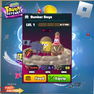 BUNKER BOYS - SECRET FORMULA - SPONGEBOB TOWER DEFENSE
