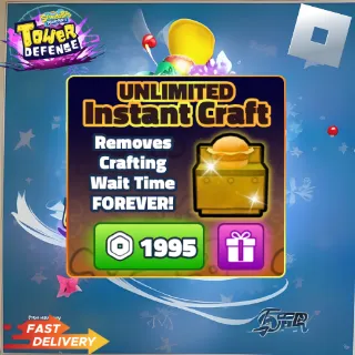 UNLIMITED INSTANT CRAFT | SPONGEBOB TOWER DEFENSE