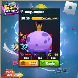 KING JELLYFISH - NEPTUNE CROWN SECRET FORMULA - SPONGEBOB TOWER DEFENSE